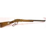 Western replica Winchester rifle, under-lever action, spring required. P&P Group 3 (£25+VAT for