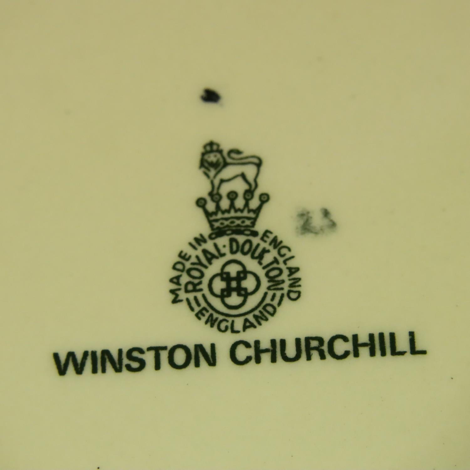 Large Winston Churchill character jug, H:23 cm, no cracks, chips or visible restoration. P&P Group 2 - Image 3 of 3