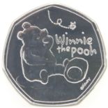 2020 Winnie the Pooh uncirculated fifty pence coin, sealed. P&P Group 1 (£14+VAT for the first lot