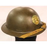 WWI British London Brigade Officers Brodie helmet, private purchase with tailor made liner and