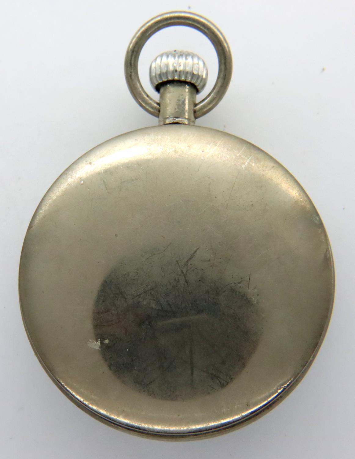 Roxedo white metal cased pocket watch. Working at lotting. P&P Group 1 (£14+VAT for the first lot - Image 3 of 3