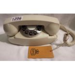 Ivory Audrey, GPO retro push button telephone replica of the 1970s classic, compatible with modern