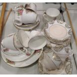 Two part tea services to include Windsor and an unnamed example. Not available for in-house P&P,