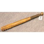 WWI Imperial German trench mace, made by using boot studs. P&P Group 2 (£18+VAT for the first lot