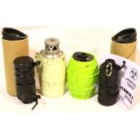 Four airsoft BB filled hand grenades. P&P Group 2 (£18+VAT for the first lot and £3+VAT for