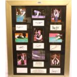 Montage of world Champion Snooker players including Ronnie O Sullivan, Steve Davis, Steve Hendry