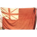 British WWII naval ensign, multi piece cotton construction, 110 x 180 cm. P&P Group 2 (£18+VAT for
