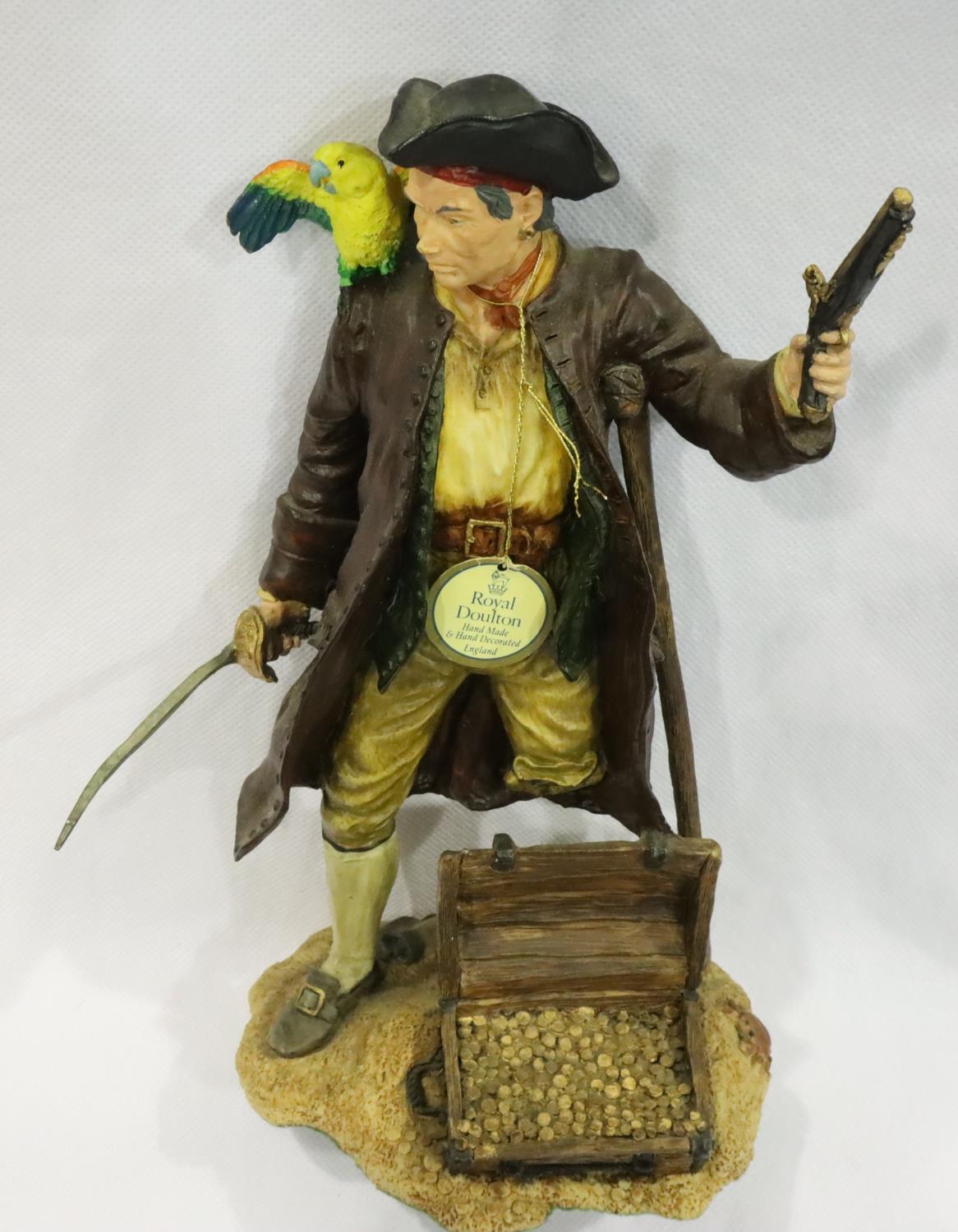 Royal Doulton resin figurines including Long John Silver and The Pied Piper, Long John Silver - Image 5 of 7