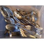 Box of good quality plated cutlery. Not available for in-house P&P, contact Paul O'Hea at