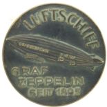 1935 German Graf Zeppelin 40 Year Anniversary pin. P&P Group 1 (£14+VAT for the first lot and £1+VAT