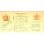 Set of three replacement British RAF Army and Navy medal condolence slips. P&P Group 1 (£14+VAT