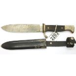 WWII Hitler Youth knife, marked RZM. P&P Group 2 (£18+VAT for the first lot and £3+VAT for