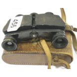 Pair of Carl Zeiss field binoculars with case, 6 x 18 serial no. 1590578. P&P Group 1 (£14+VAT for