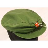 Chinese Communist Peoples Liberation army cap. P&P Group 2 (£18+VAT for the first lot and £3+VAT for