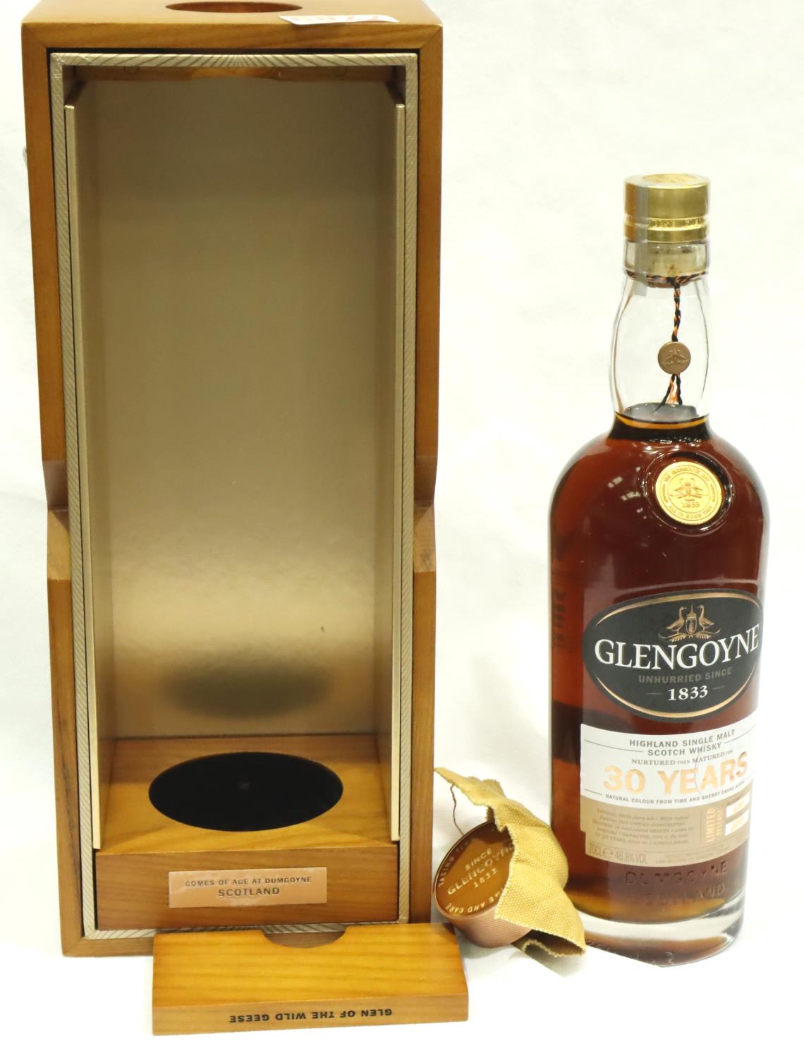 Cased 70cl bottle of Glengoyne 30 Years single malt scotch whisky, limited release, bottled 2017,