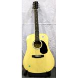 Squier by Fender dreadnought acoustic guitar. Not available for in-house P&P, contact Paul O'Hea