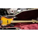 Fender jazz head bass guitar 1960-1970s with modern bass neck with Fender Precision decal, single