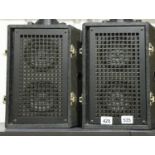 Two part speakers that clip together with carry handles. Not available for in-house P&P, contact
