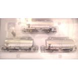 Accurascale set of three Cemflo/PCV bulk cement wagons, nos -8541, 8544, 8547, in excellent
