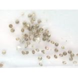 Collection of small natural diamonds, largest less than 0.1ct. P&P Group 1 (£14+VAT for the first