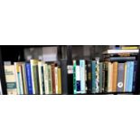 Two shelves of books on science, astronomy and medical history. Not available for in-house P&P,