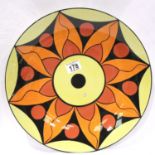 Lorna Bailey limited edition charger in the Kaleidoscope pattern, 88/100, D: 36 cm. P&P Group 3 (£