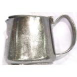 Railwayana: an early 20th century silver plated cream jug with engraved Pullman crest by Walker &