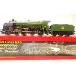 Hornby Sir Dinadan, re finished green, Early Crest. Fair to good condition, box is poor. P&P Group 1