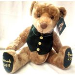Harrods 150 year celebration bear, 1849-1999, H: 50 cm. P&P Group 1 (£14+VAT for the first lot