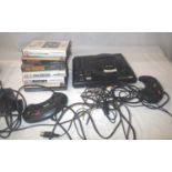Sega Mega drive and games. P&P Group 2 (£18+VAT for the first lot and £3+VAT for subsequent lots).