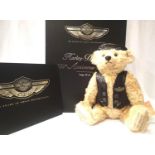 Steiff Bears, Harley Davidson, 100th Anniversary Bear, limited edition 3348/5000, H: 50 cm, boxed,