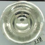 Continental silver footed bowl marked 800, D: 11 cm, 50g. P&P Group 1 (£14+VAT for the first lot and