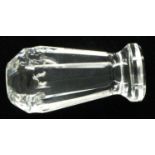 Rock Crystal table seal, H: 60 mm, two visible chips and no inscription. P&P Group 1 (£14+VAT for
