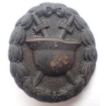WWI Imperial German Iron Grade (third class) wound badge. P&P Group 1 (£14+VAT for the first lot and
