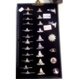 Twenty seven silver Royal Artillery sweetheart brooches to include hallmarked silver,