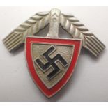 Third Reich RAD Labour Corps NCOs cap badge. P&P Group 1 (£14+VAT for the first lot and £1+VAT for