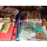 Two boxes of mixed books including Millers Antique guides. Not available for in-house P&P, contact