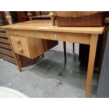 1960s architects table with three drawers. Not available for in-house P&P, contact Paul O'Hea at