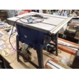 Scheppach bench mitre saw. Not available for in-house P&P, contact Paul O'Hea at Mailboxes on