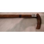 Anglo Indian carved walking stick. P&P Group 3 (£25+VAT for the first lot and £5+VAT for