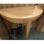 A veneered fold over table. Not available for in-house P&P, contact Paul O'Hea at Mailboxes on 01925