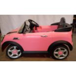 Childs electric ride on Mini car. Not available for in-house P&P, contact Paul O'Hea at Mailboxes on