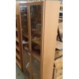 A glass fronted bookcase with five shelves. Not available for in-house P&P, contact Paul O'Hea at