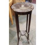 20th century mahogany two tier plant stand. Not available for in-house P&P, contact Paul O'Hea at