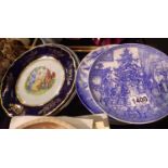 Nine Spode collectors plates. Not available for in-house P&P, contact Paul O'Hea at Mailboxes on