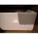 A large white ceramic bathroom sink, new. Not available for in-house P&P, contact Paul O'Hea at