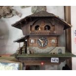 Swiss cuckoo clock, not working at lotting. Not available for in-house P&P, contact Paul O'Hea at