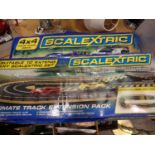 Two Scalextric sets. Not available for in-house P&P, contact Paul O'Hea at Mailboxes on 01925 659133