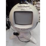 Pilstron football 5 1/2 inch screen TV and radio. Not available for in-house P&P, contact Paul O'Hea