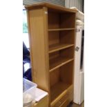 A large bookcase with three shelves and two drawers. Not available for in-house P&P, contact Paul